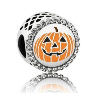 Pandora Sterling Silver Halloween Pumpkin Engraved Charm - ENG792016CZ_11